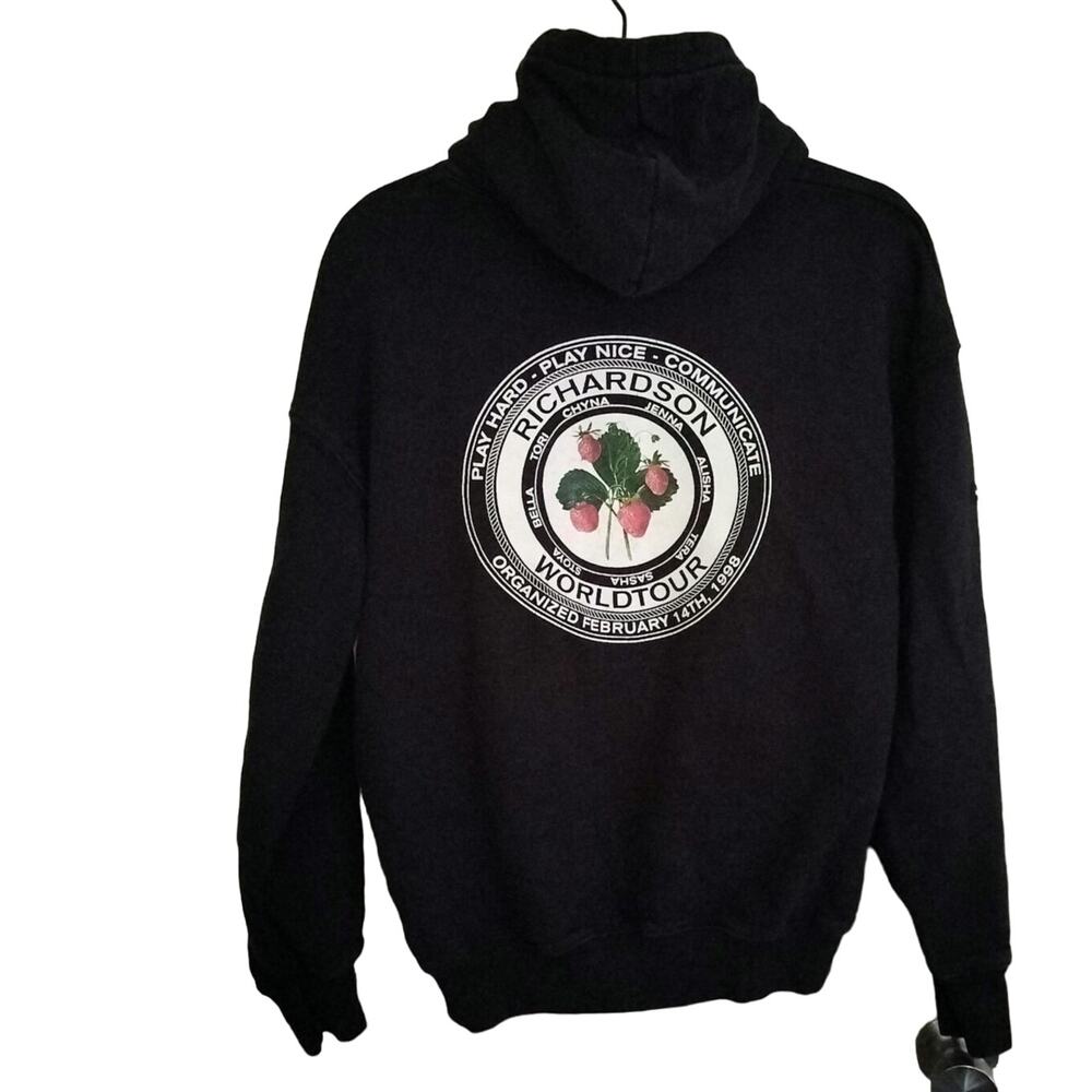 Richardson Size 2 S Hoodie Sweatshirt Strawberry Teamster Local Union USA FLAW